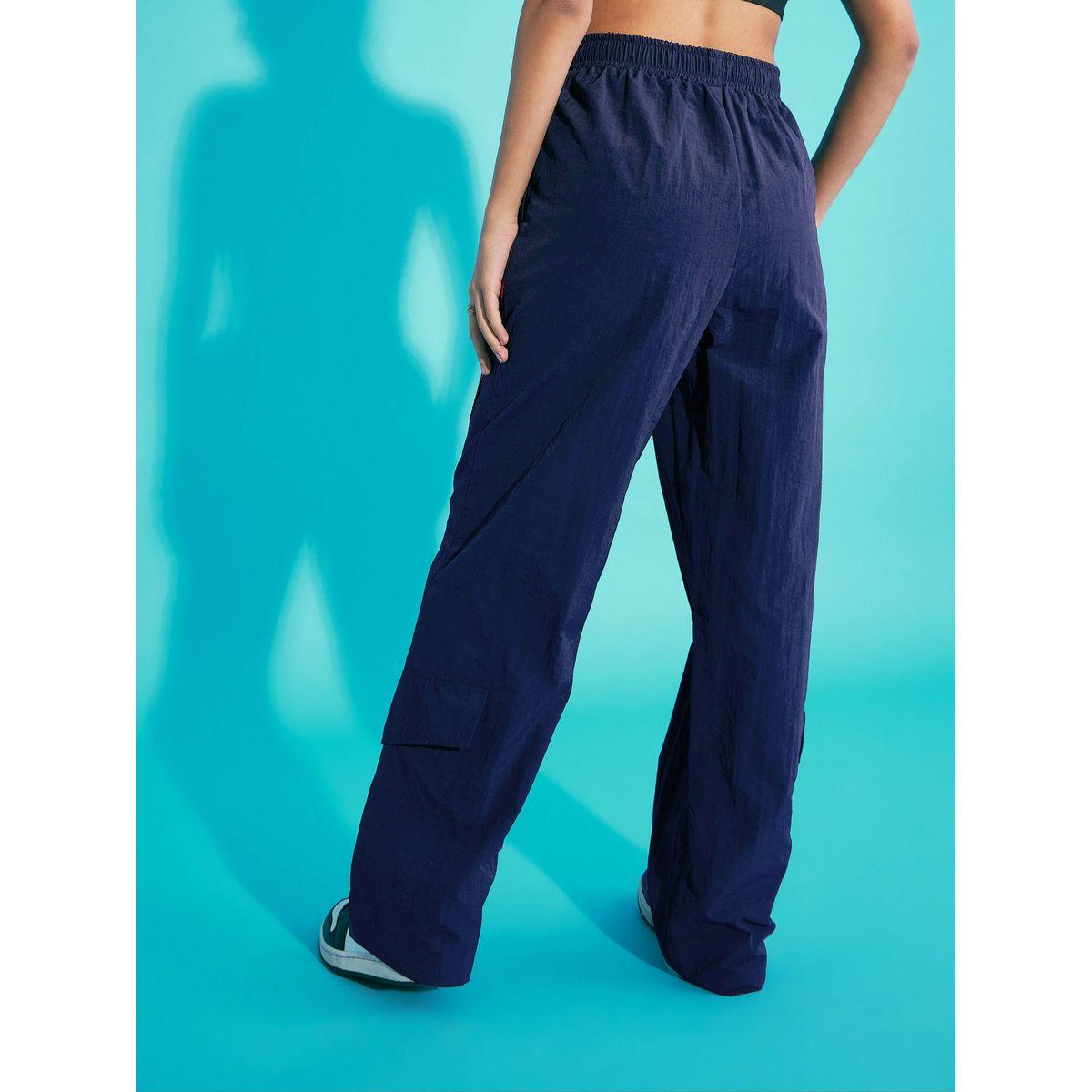 Noh-Voh X Styli   Contrast Piping Cargo Parachute Pants-girls-clothing-bottoms-trousers-image-5