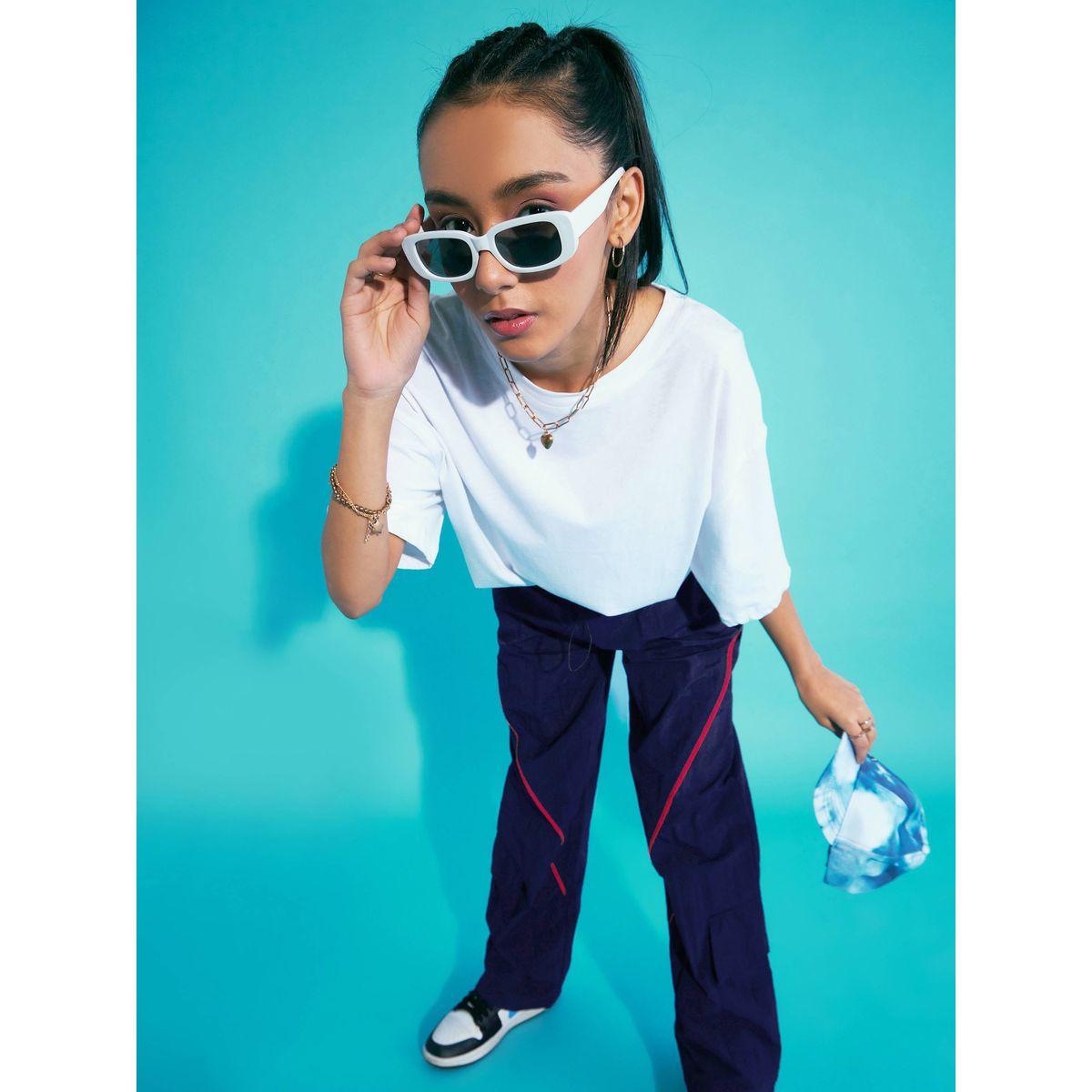Noh-Voh X Styli   Contrast Piping Cargo Parachute Pants-girls-clothing-bottoms-trousers-image-6