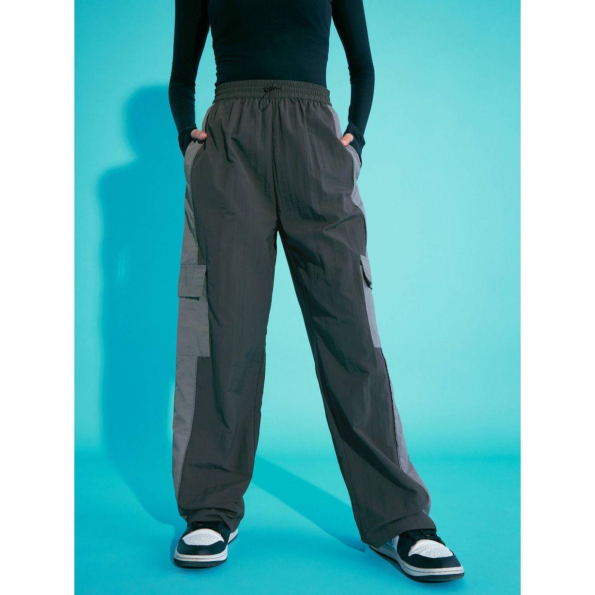 Noh-Voh X Styli  Contrast Pocket Cargo Parachute Pants-girls-clothing-bottoms-trousers-image-8