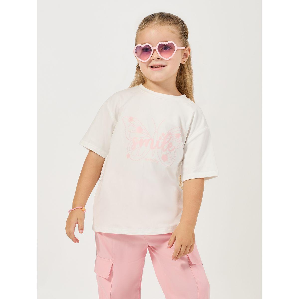 Styli Butterfly Print Oversized T-Shirt & Cargo Pants Set-girls-clothing-setsandcoords-image-2
