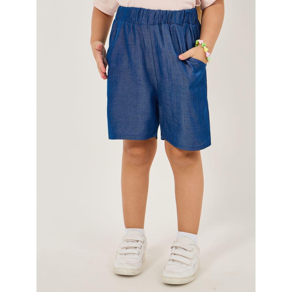 Styli Graphic Print Textured T-Shirt & Shorts Set-girls-clothing-setsandcoords-image-5