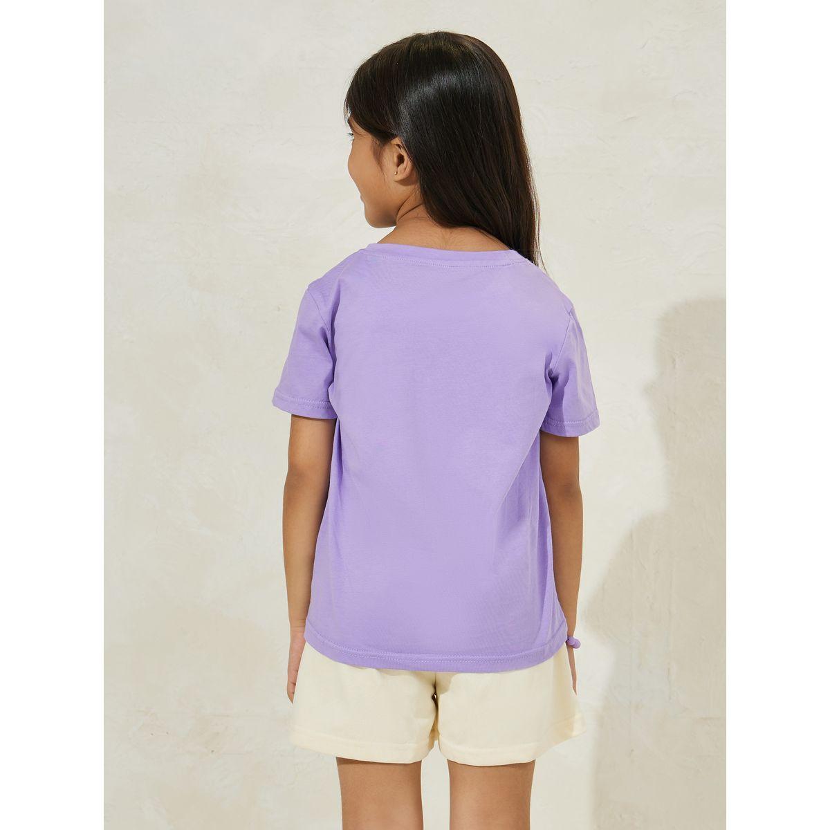 Styli Embroidery Detail Cotton T-Shirt-girls-clothing-tshirts-image-4