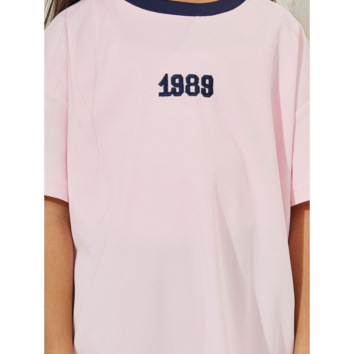 Styli  Embroidery Cotton T-Shirt-girls-clothing-tshirts-image-3
