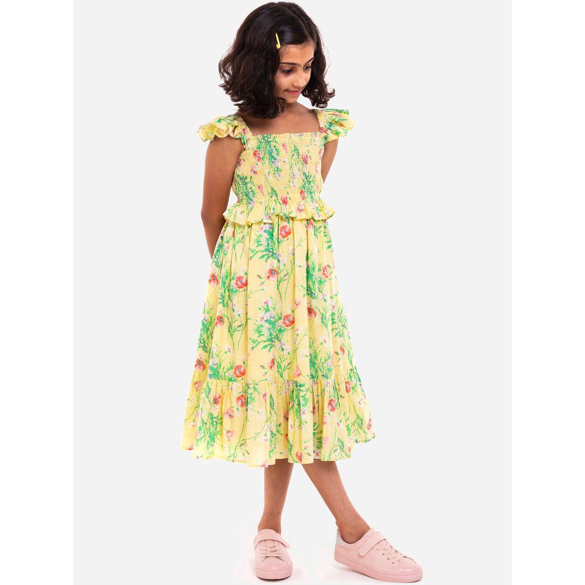 Styli Floral Print Ruffled Dress-girls-clothing-dressesandjumpsuits-image-1