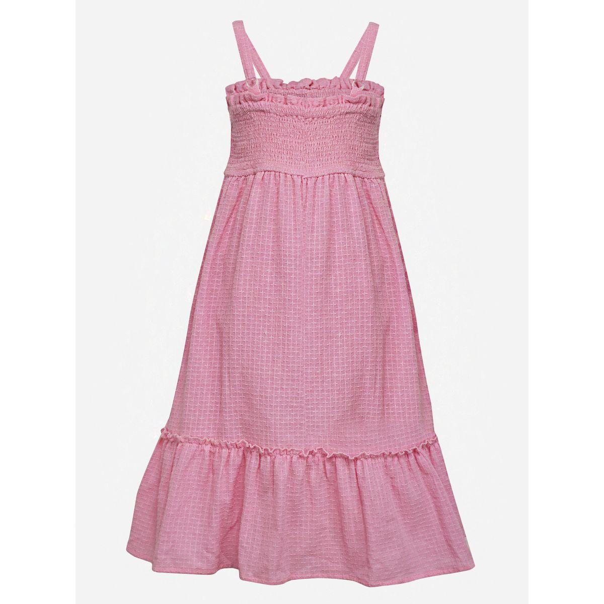 Styli Dobby Gathered Strappy Dress-girls-clothing-dressesandjumpsuits-image-5