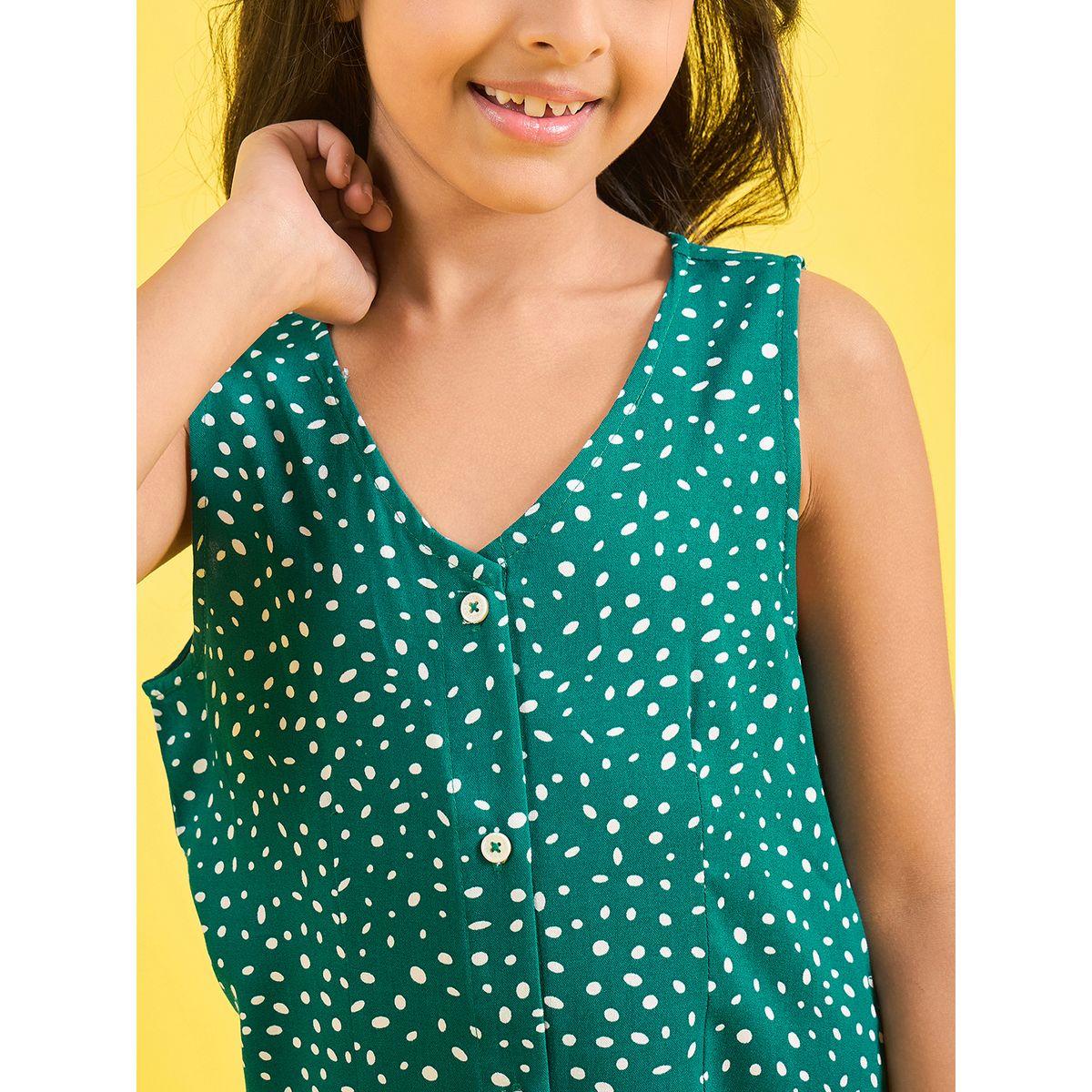 فستان بطول الركبة وبلا اكمام مع ازرار غلق ستايلو بَج × ستايلي-girls-clothing-dressesandjumpsuits-image-6