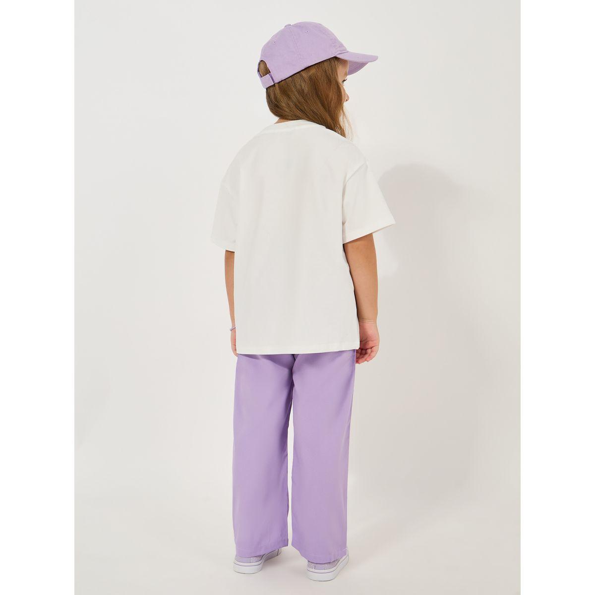 Styli Graphic Print Oversized T-Shirt & Solid Pants Set-girls-clothing-setsandcoords-image-4