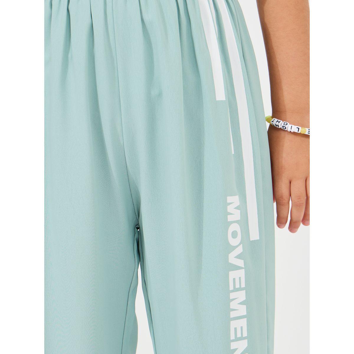 Styli Slogan Print Lightweight Joggers-sports-girls-clothing-bottoms-image-3