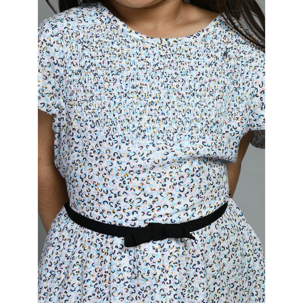 Bella Moda X Styli  Casual Cotton Dress With Ruffled Sleeve and Belt Detail-girls-clothing-dressesandjumpsuits-image-3