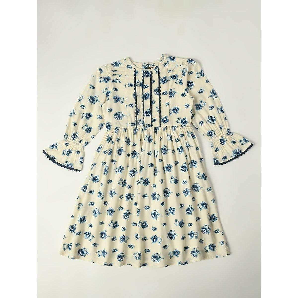 Bella Moda X Styli  Floral Print Cotton Casual Dress-girls-clothing-dressesandjumpsuits-image-1