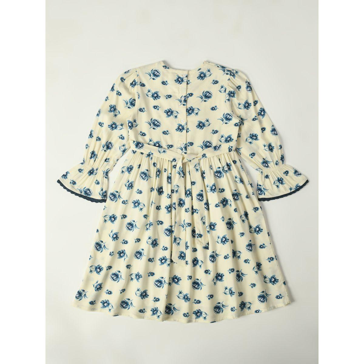 Bella Moda X Styli  Floral Print Cotton Casual Dress-girls-clothing-dressesandjumpsuits-image-2