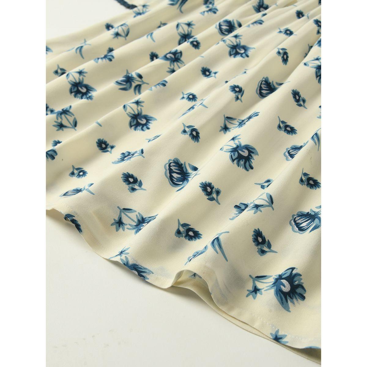 Bella Moda X Styli  Floral Print Cotton Casual Dress-girls-clothing-dressesandjumpsuits-image-4