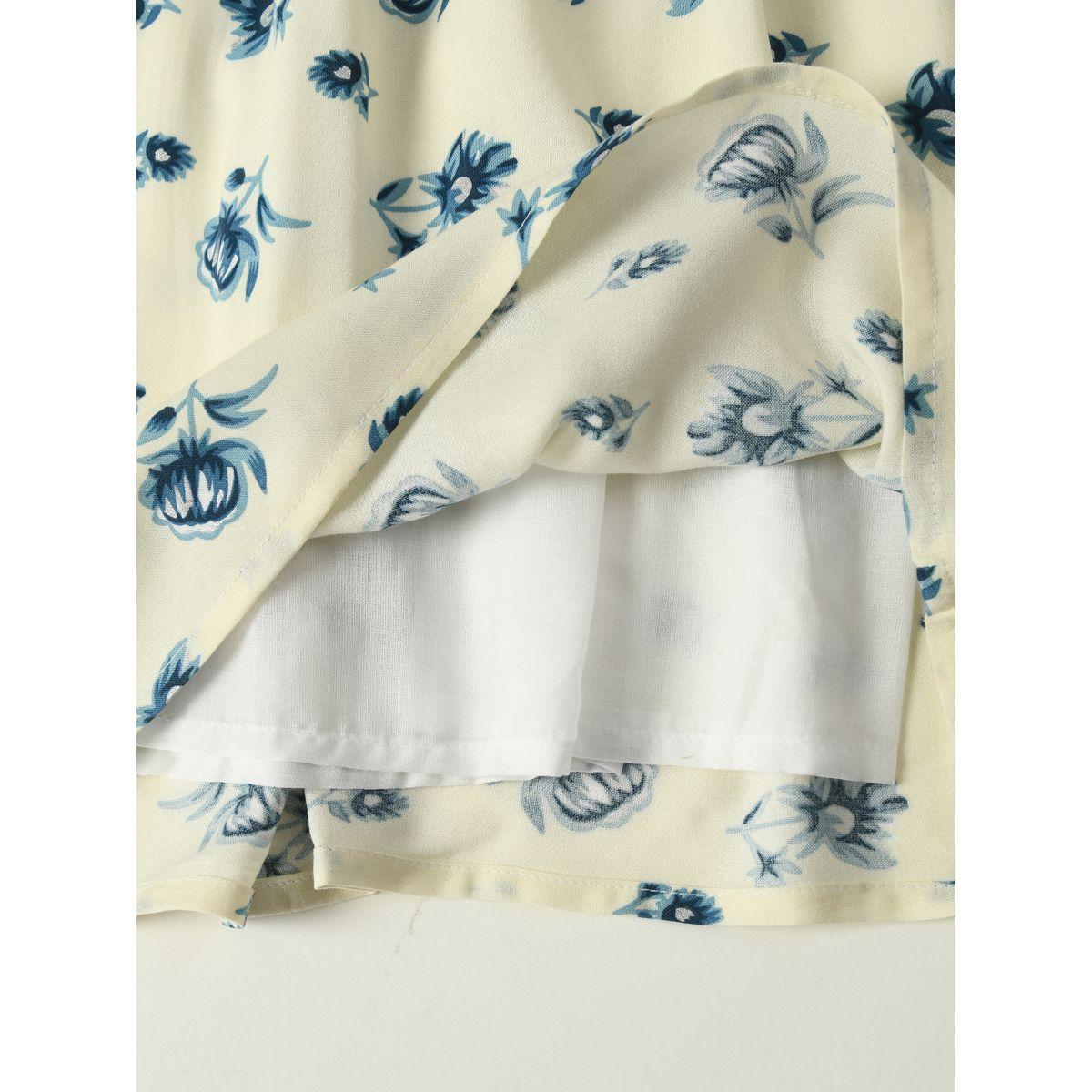 Bella Moda X Styli  Floral Print Cotton Casual Dress-girls-clothing-dressesandjumpsuits-image-5