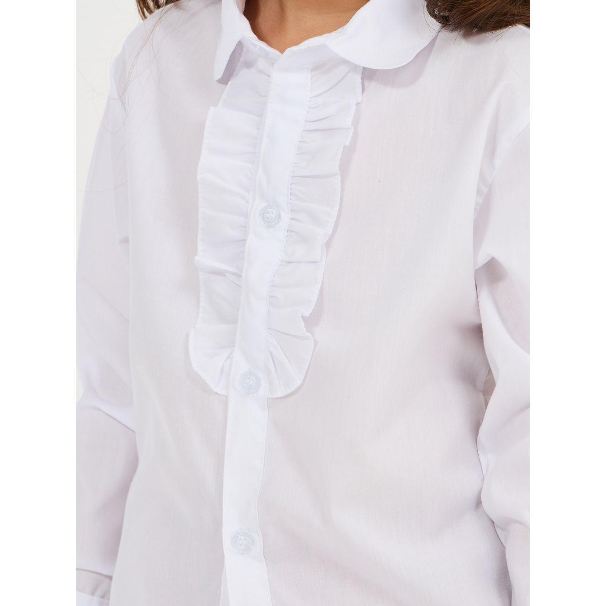 Styli Solid Ruffle Detail Long Sleeves Shirt-girls-clothing-blousesandshirts-image-3