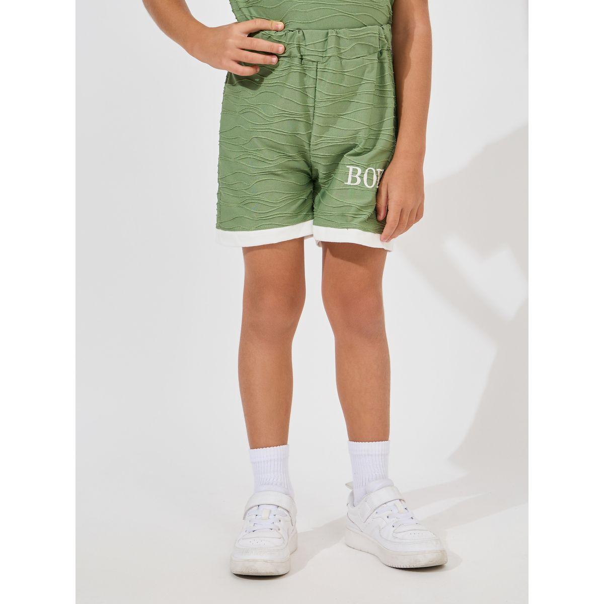 مجموعة من شورت مع تيشيرت بتفاصيل بارزة الملمس-boys-clothing-setsandcoords-image-5
