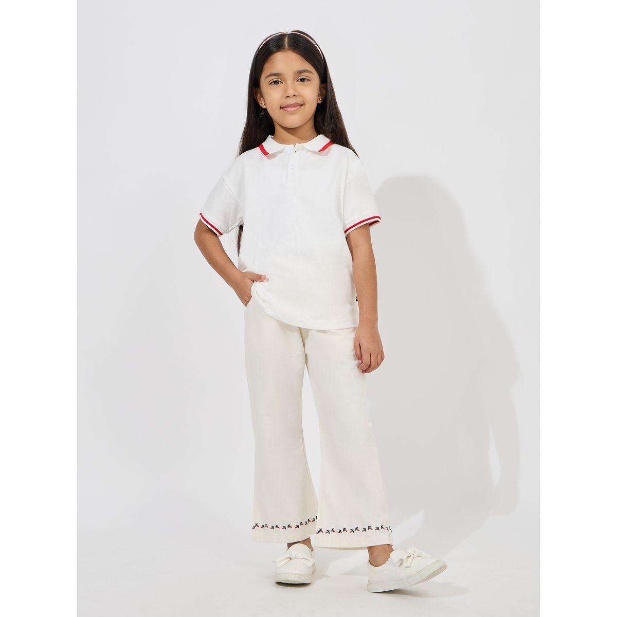 Styli Contrast Trim Short Sleeves Polo T-Shirt-girls-clothing-tshirts-image-2