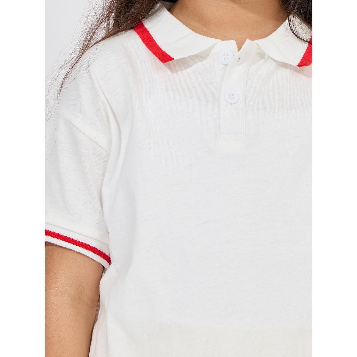 Styli Contrast Trim Short Sleeves Polo T-Shirt-girls-clothing-tshirts-image-3