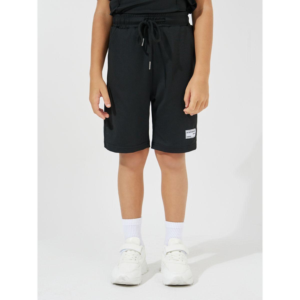 Styli Elevate Slogan Print Oversized T-Shirt & Shorts Set-boys-clothing-setsandcoords-image-5