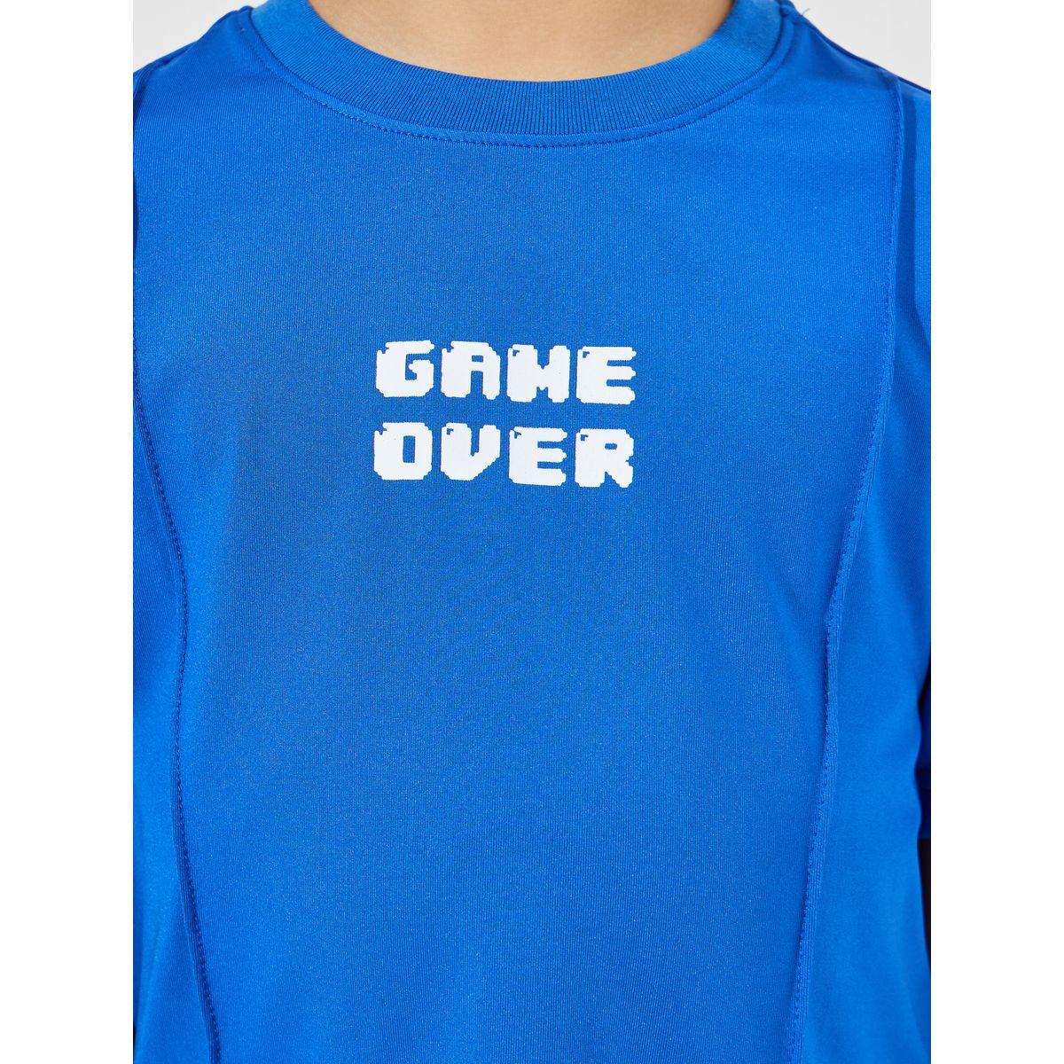 Styli Elevate Slogan Print Oversized T-Shirt & Shorts Set-boys-clothing-setsandcoords-image-3