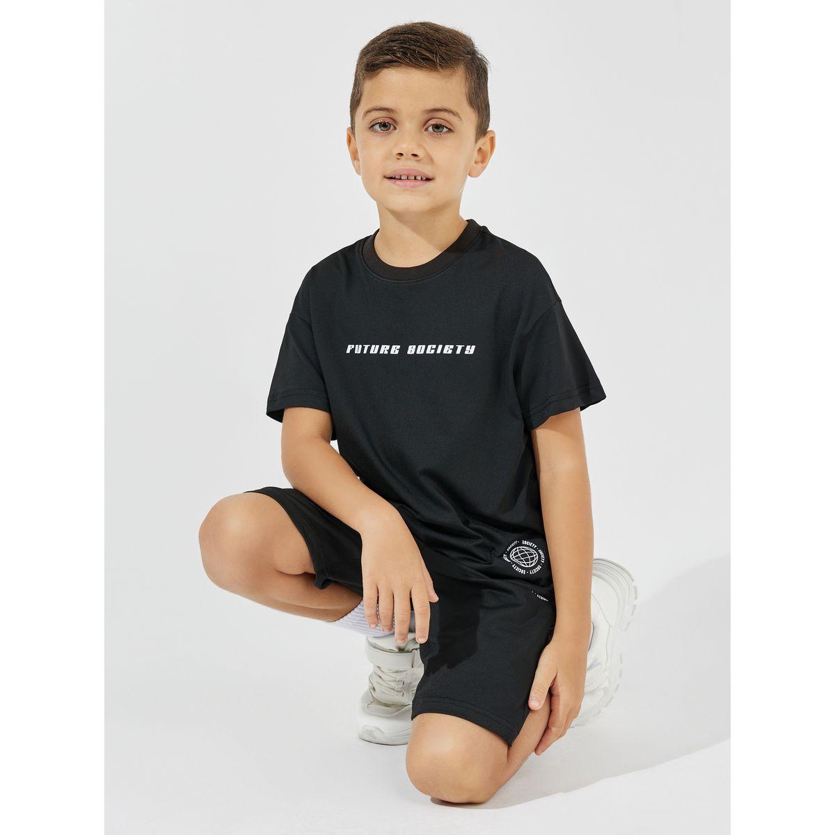 مجموعة من شورت وتيشيرت فضفاض بطبعة جرافيك-boys-clothing-setsandcoords-image-3