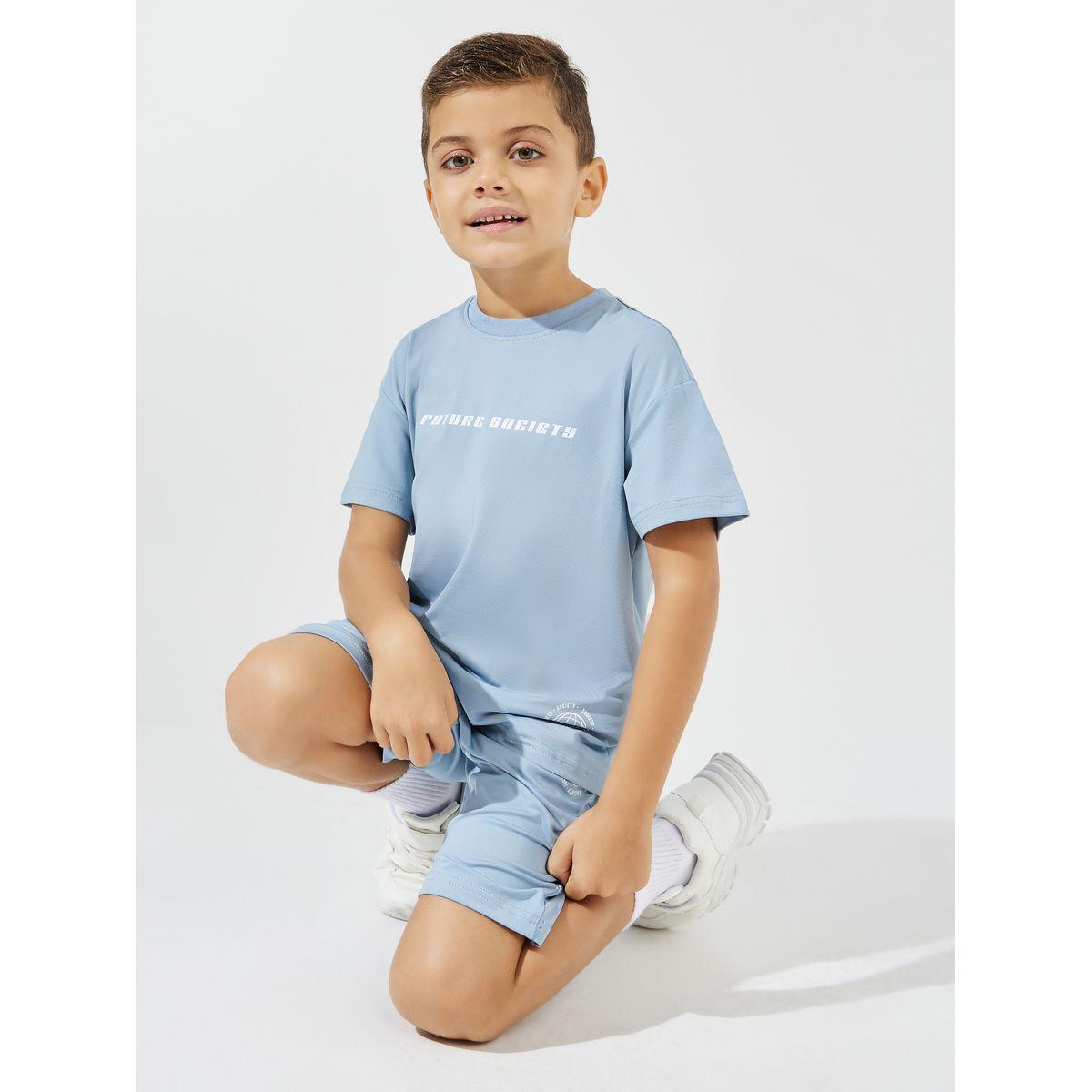 Styli Elevate Back Graphic Print Oversized T-Shirt & Shorts Set-boys-clothing-setsandcoords-image-3