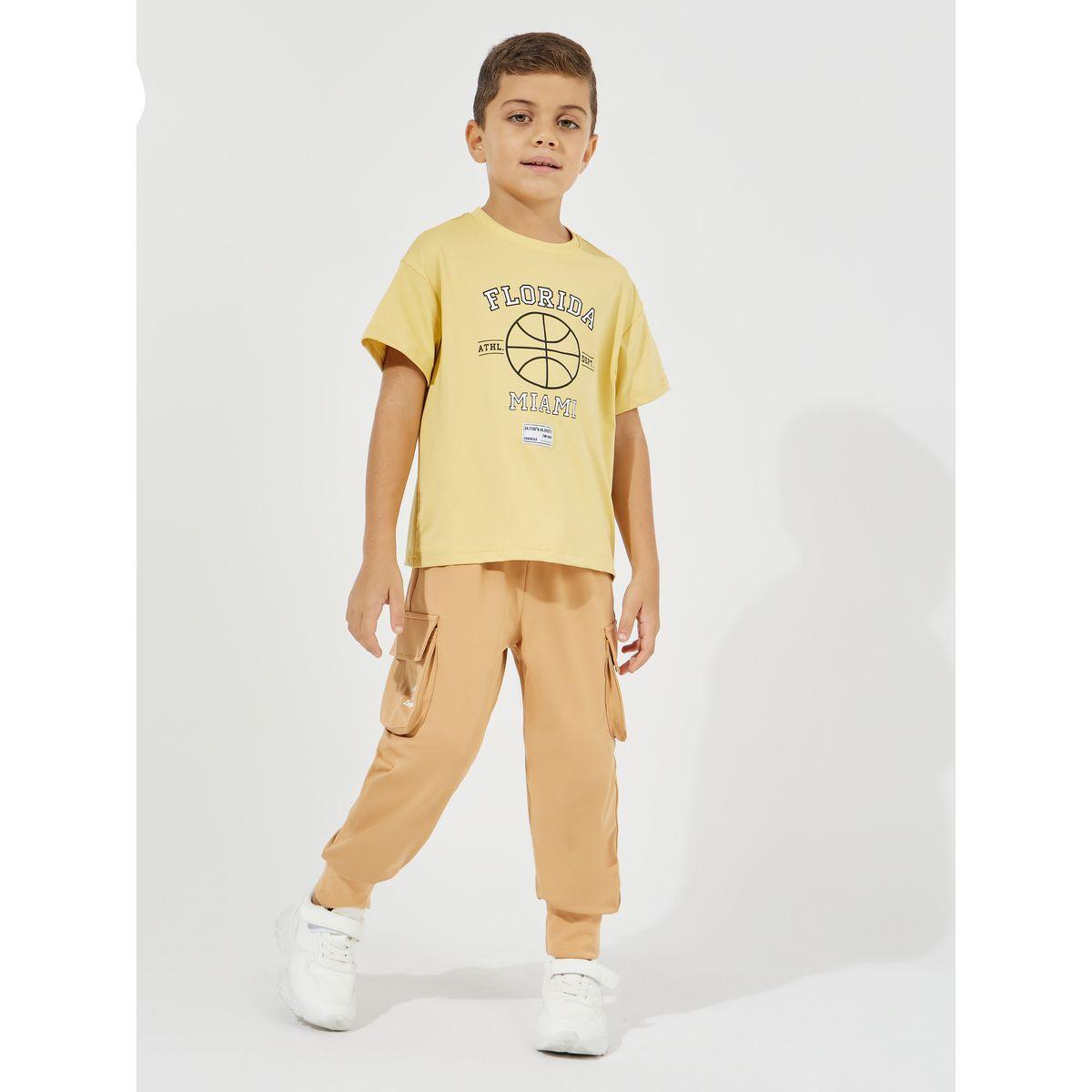 Styli Elevate Graphic Print Oversized T-Shirt & Cargo Joggers Set-boys-clothing-setsandcoords-image-2