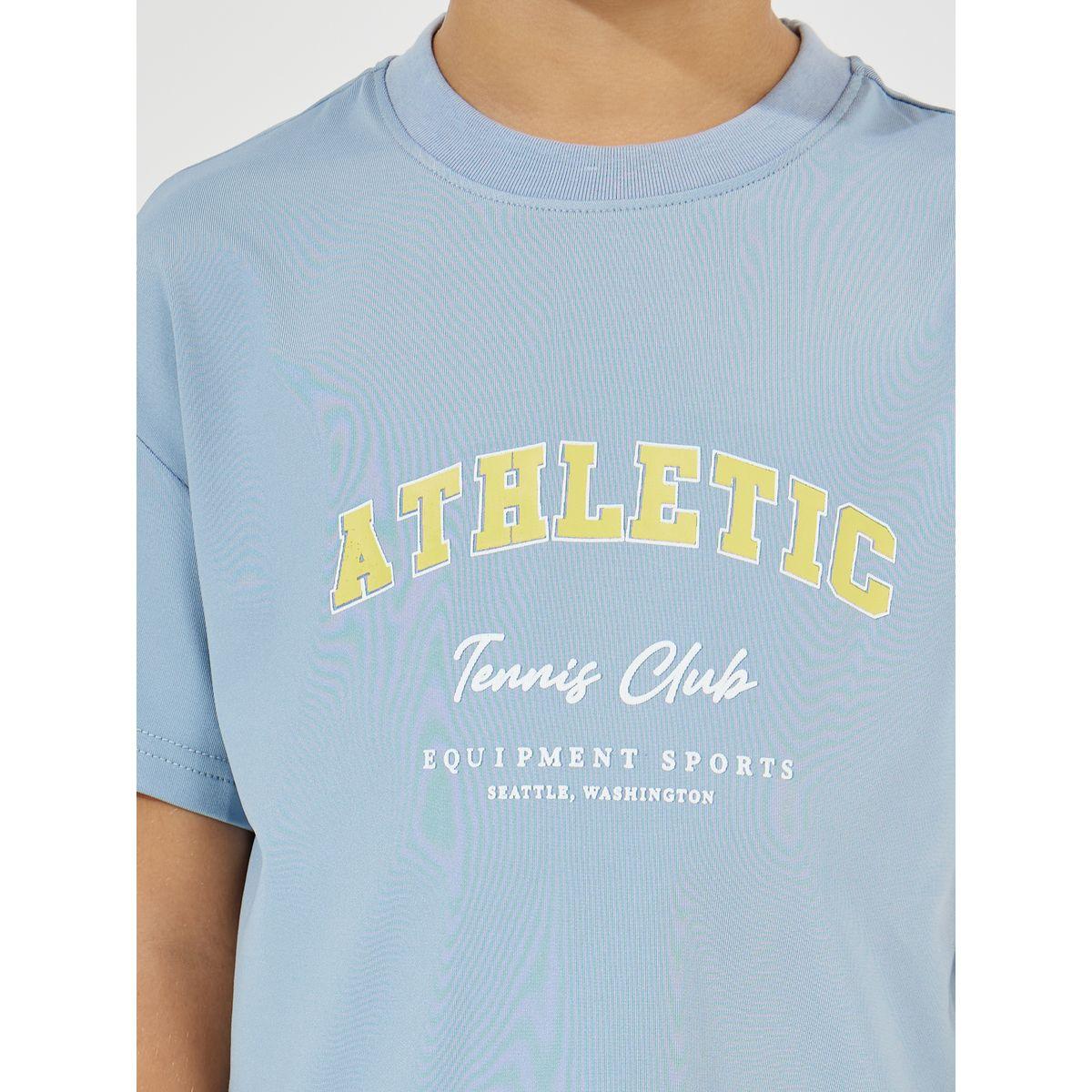 Styli Elevate Slogan Print Oversized T-Shirt & Shorts Set-boys-clothing-setsandcoords-image-3