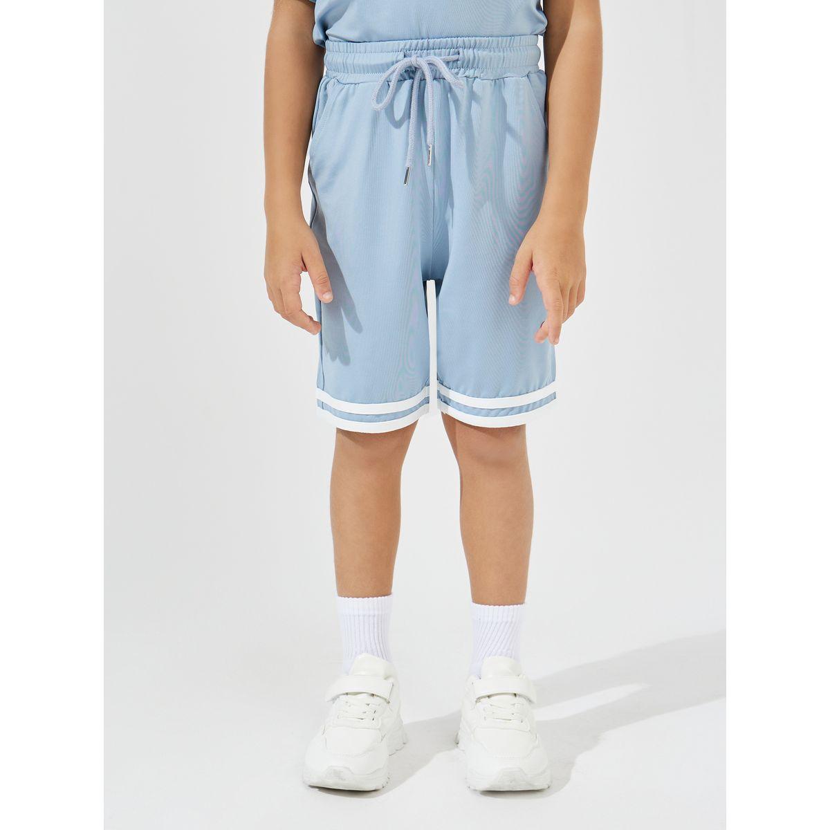 Styli Elevate Slogan Print Oversized T-Shirt & Shorts Set-boys-clothing-setsandcoords-image-5