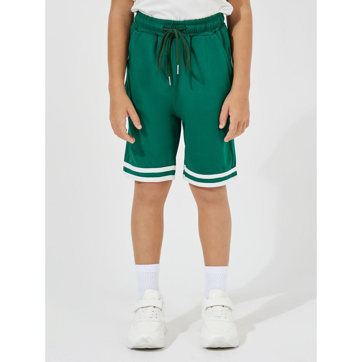 Styli Elevate Slogan Print Oversized T-Shirt & Shorts Set-boys-clothing-setsandcoords-image-5
