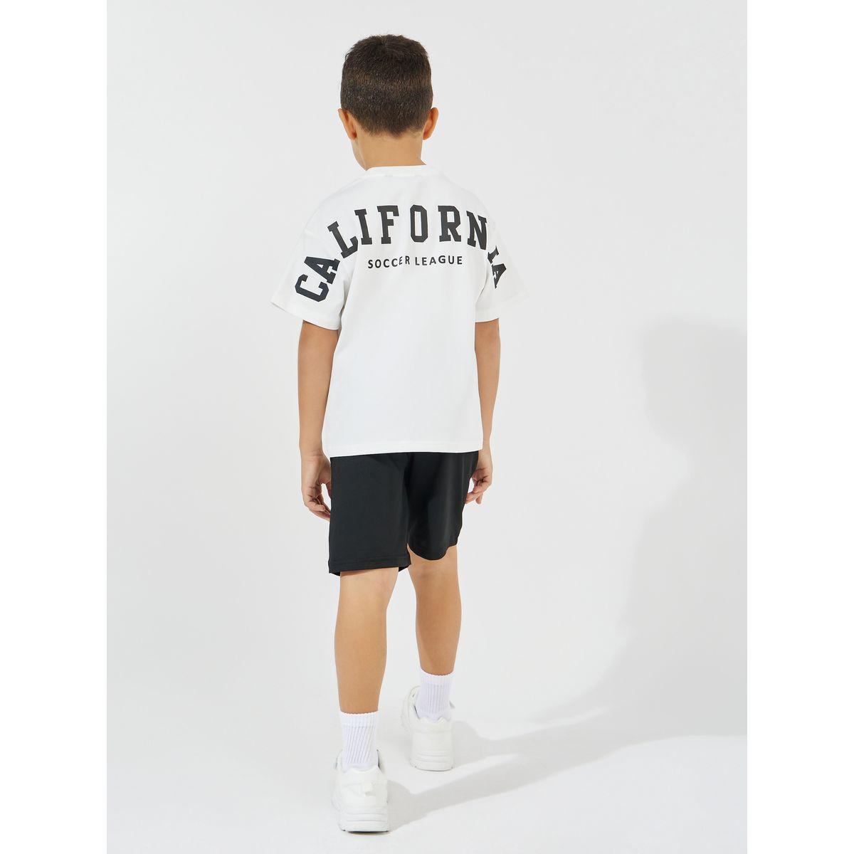 Styli Elevate California Back Print Oversized T-Shirt & Shorts Set-boys-clothing-setsandcoords-image-1