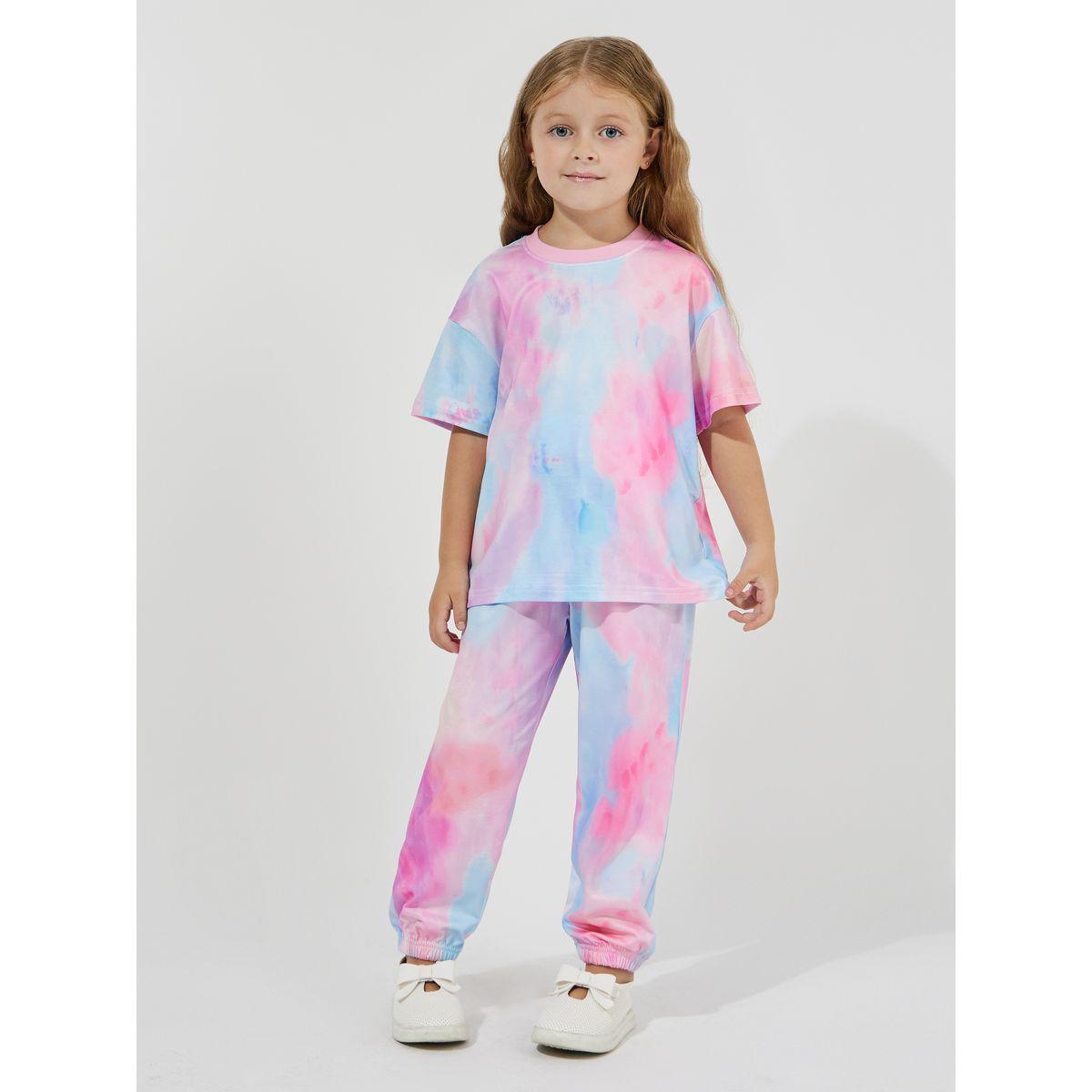 Styli Elevate Tie-Dye Print Oversized T-Shirt & Joggers Set-girls-clothing-setsandcoords-image-1