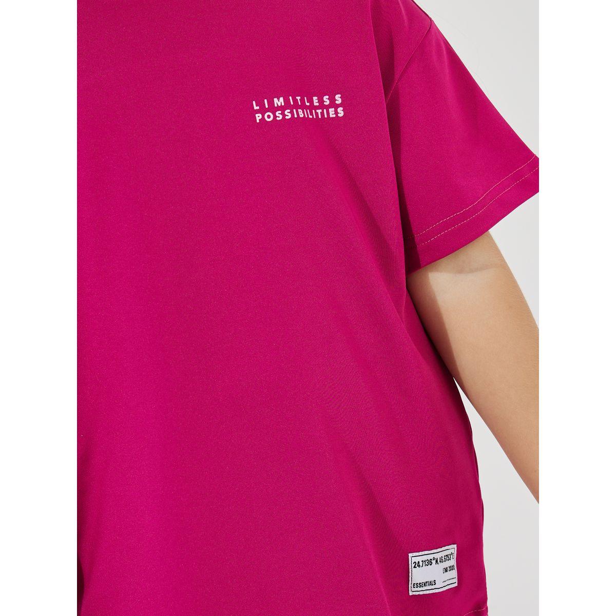 Styli Elevate Slogan Print Oversized T-Shirt & Flared Pants Set-girls-clothing-setsandcoords-image-4