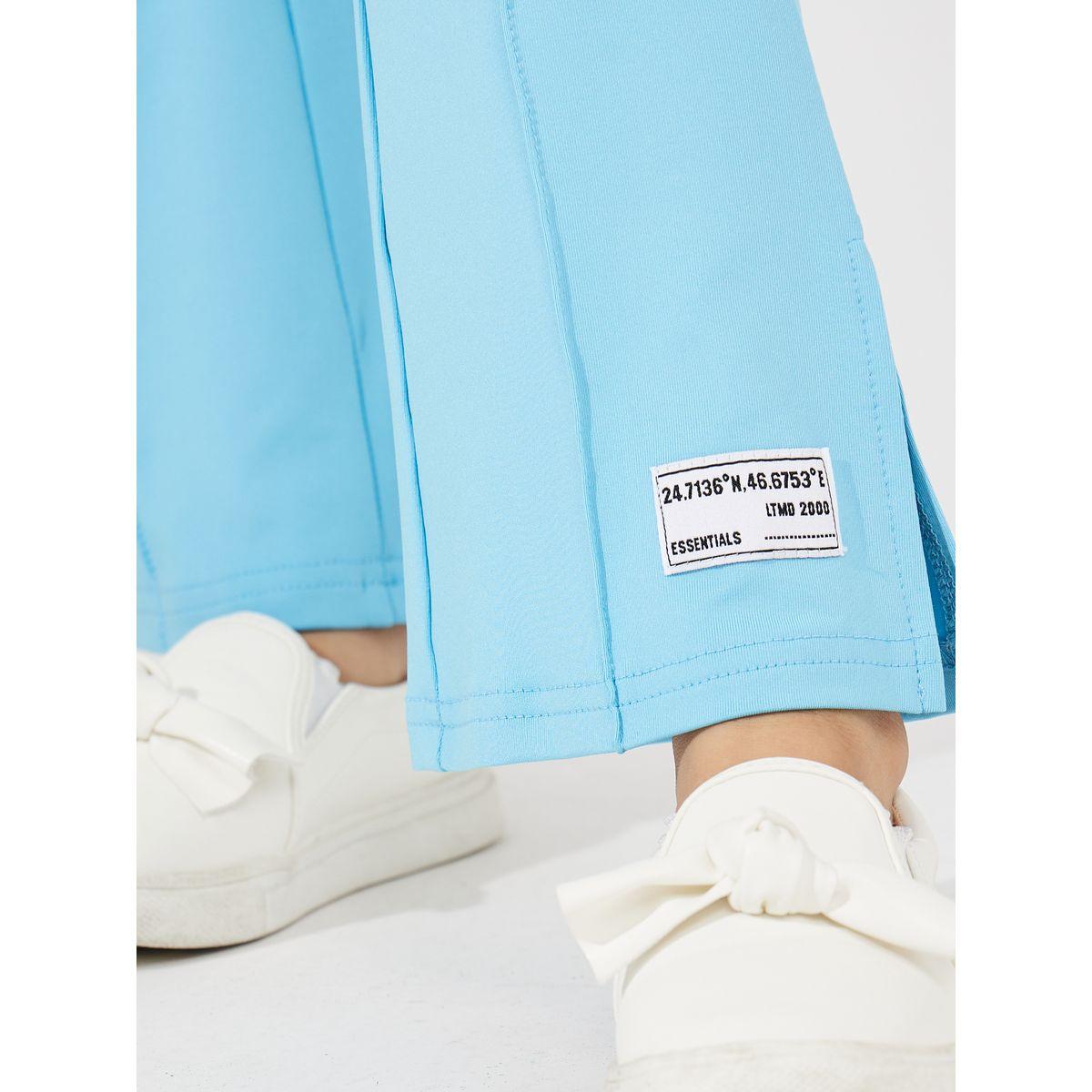 Styli Elevate Oversized Drop Shoulder T-Shirt & Flared Leggings Set-girls-clothing-setsandcoords-image-6