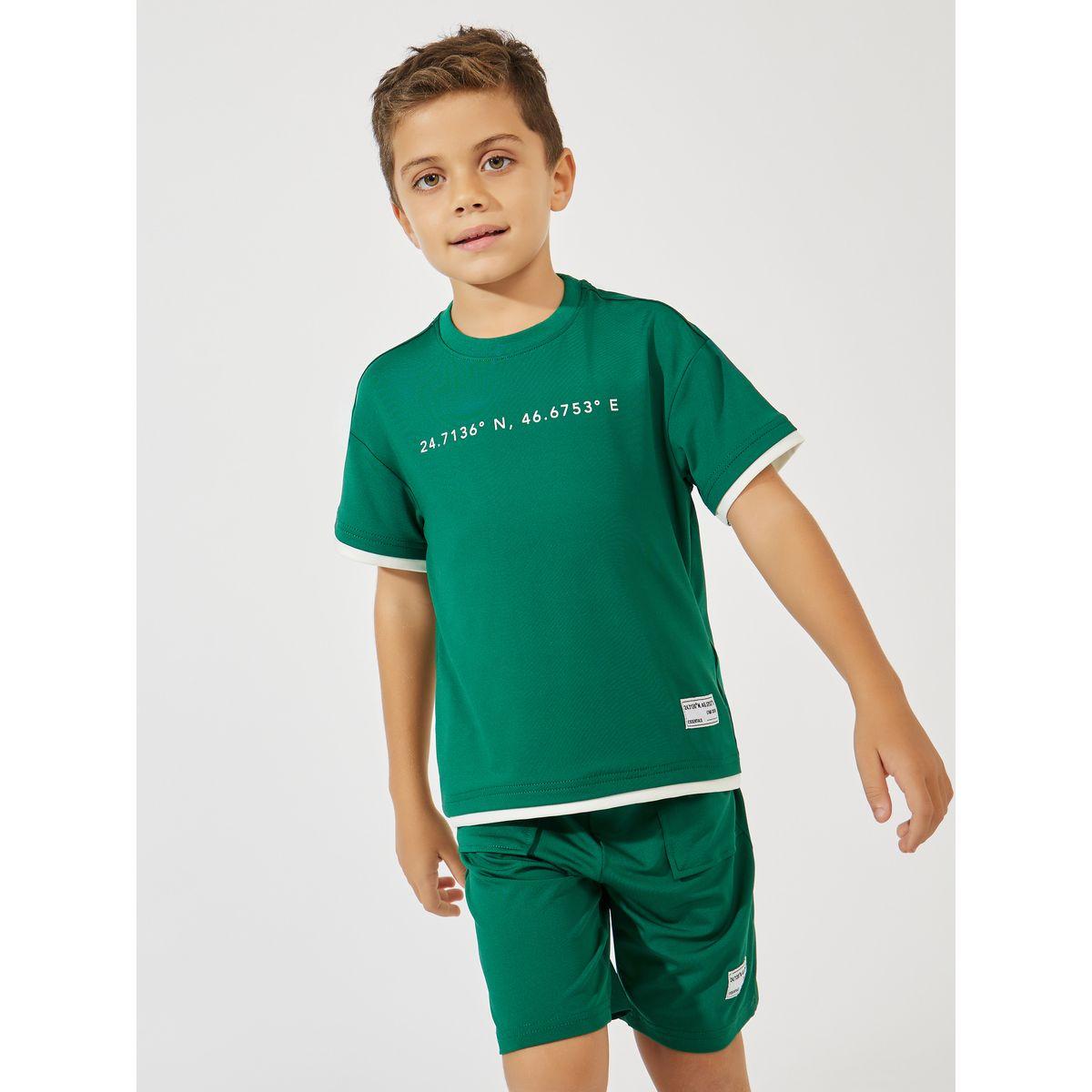 Styli Elevate Oversized Printed Badge Detail T-Shirt & Shorts Set-boys-clothing-setsandcoords-image-1