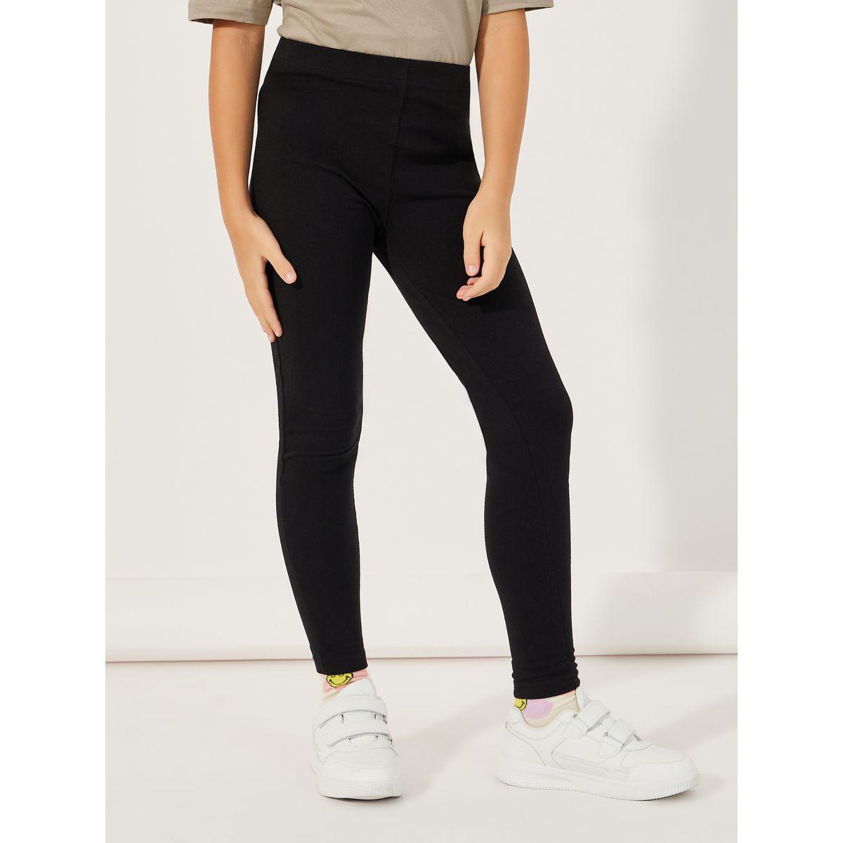 Styli Solid Round Neck Oversized T-Shirt & Leggings Co-Ords Set-girls-clothing-setsandcoords-image-5