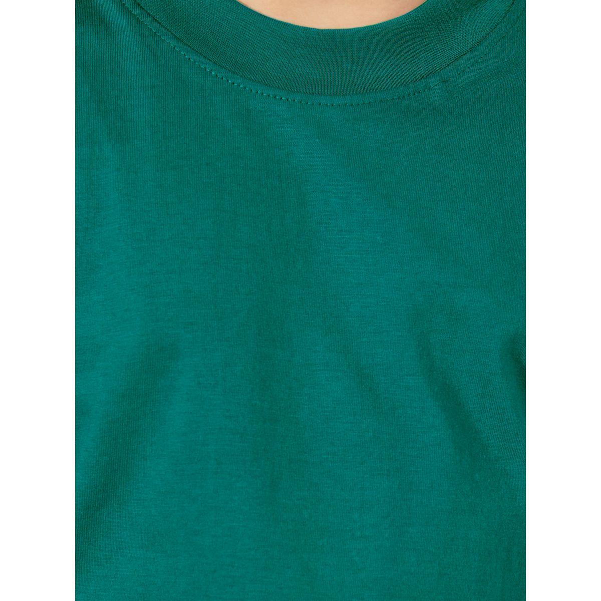 Styli Solid Oversized T-Shirt & Leggings Set-girls-clothing-setsandcoords-image-3