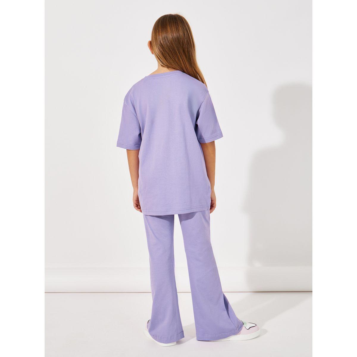 Styli Solid Oversized T-Shirt & Bootcut Joggers Set-girls-clothing-setsandcoords-image-5