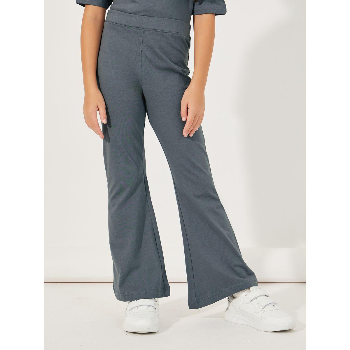 Styli Oversized Round Neck T-Shirt & Flared Joggers Co-Ords Set-girls-clothing-setsandcoords-image-5