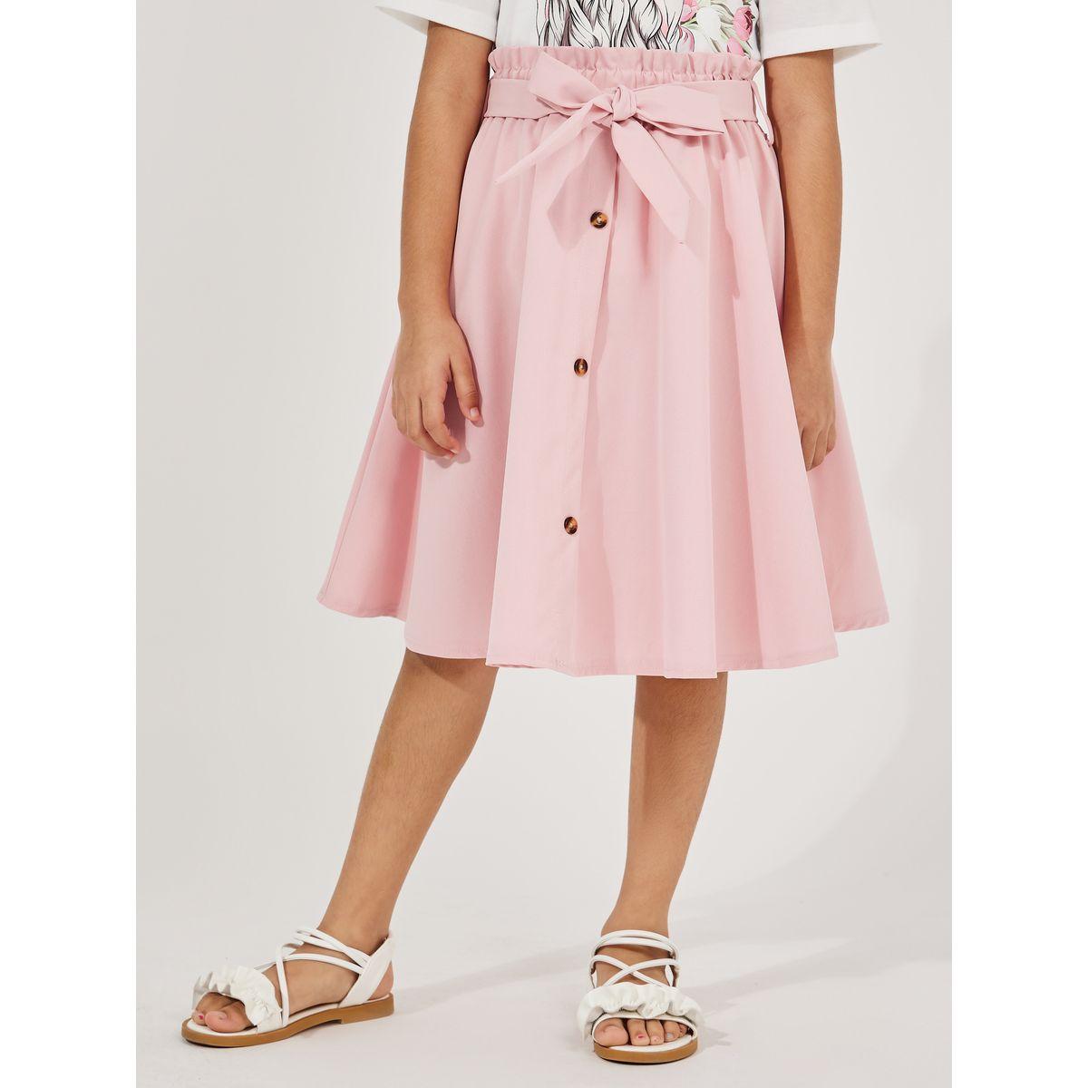 مجموعة من تنورة بخصر بيبر باغ مع تيشيرت بطبعة جرافيك-girls-clothing-setsandcoords-image-6