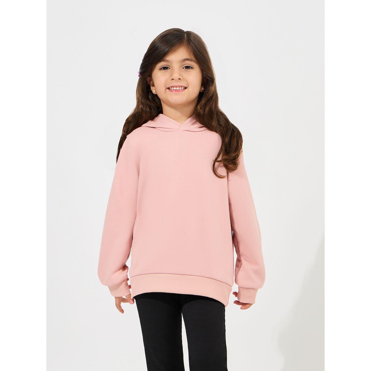 Styli Solid Hoodie with Long Sleeves-baby-girls-clothing-sweatshirts-image-1
