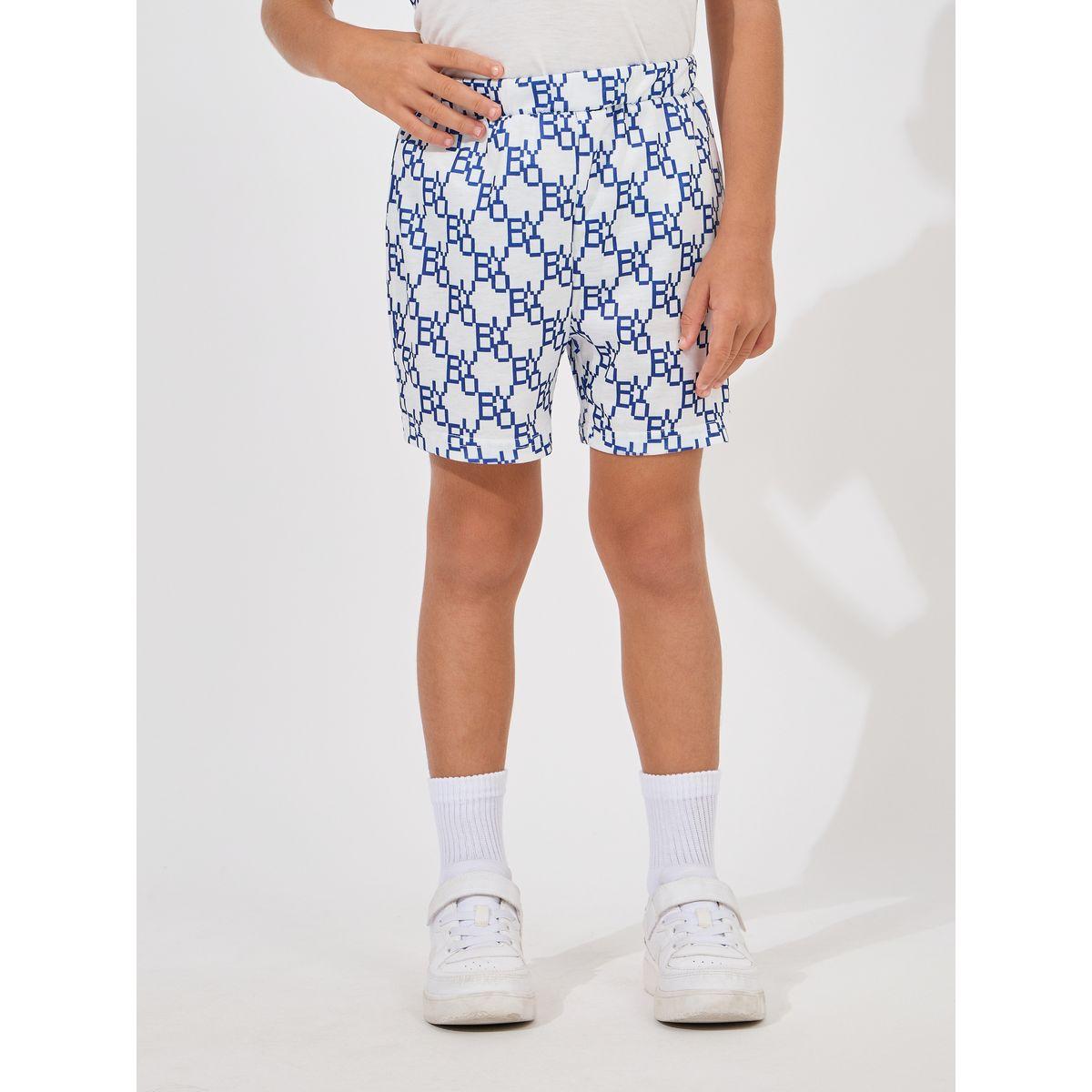 Styli Letter Print Polo T-Shirt  & Shorts Set-boys-clothing-setsandcoords-image-5
