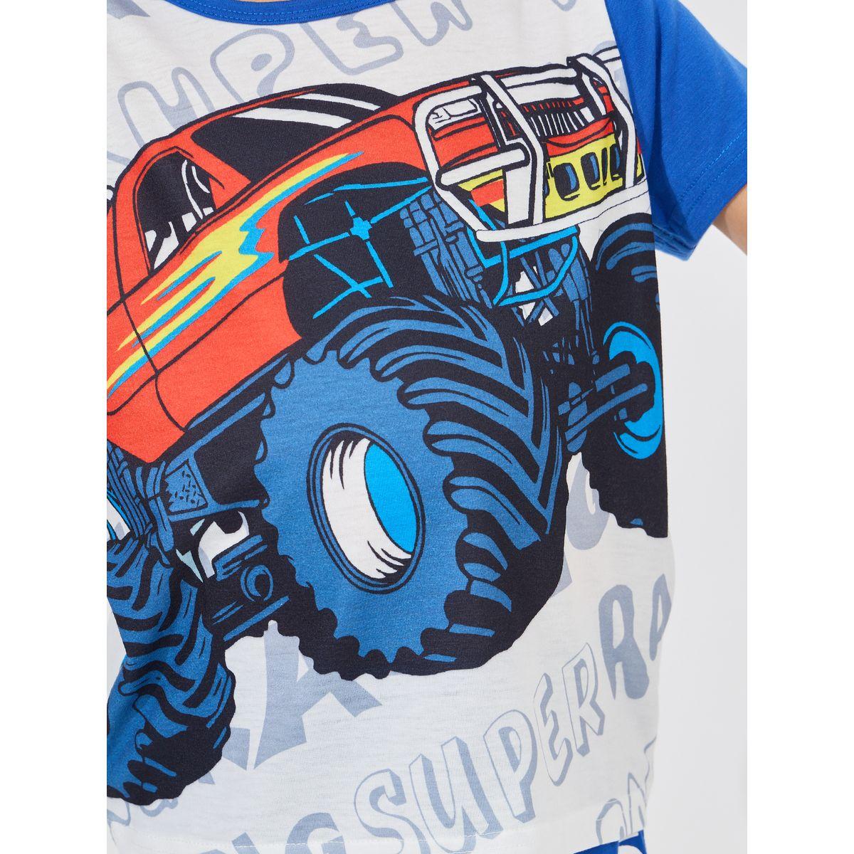 مجموعة من شورت وتيشيرت بطبعة جرافيك-boys-clothing-setsandcoords-image-3