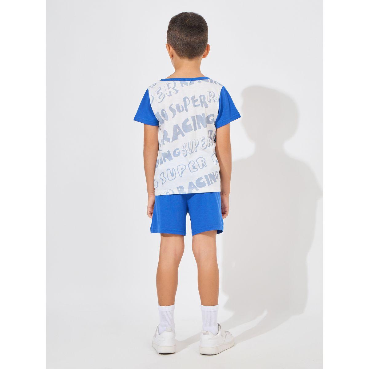 مجموعة من شورت وتيشيرت بطبعة جرافيك-boys-clothing-setsandcoords-image-4