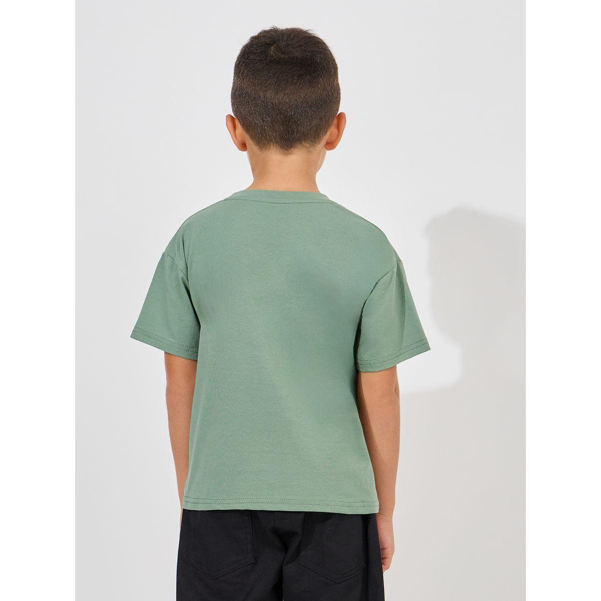 Styli Slogan Print Drop Shoulder T-Shirt-boys-clothing-tshirtsandpolos-image-4