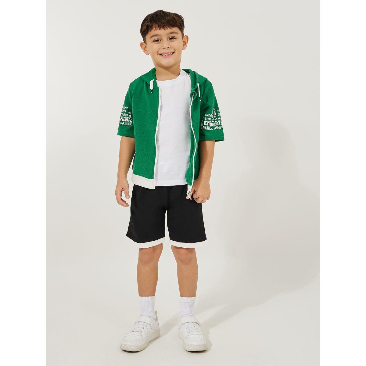 مجموعة من شورت وبلوزة بياقة هودي-boys-clothing-setsandcoords-image-1