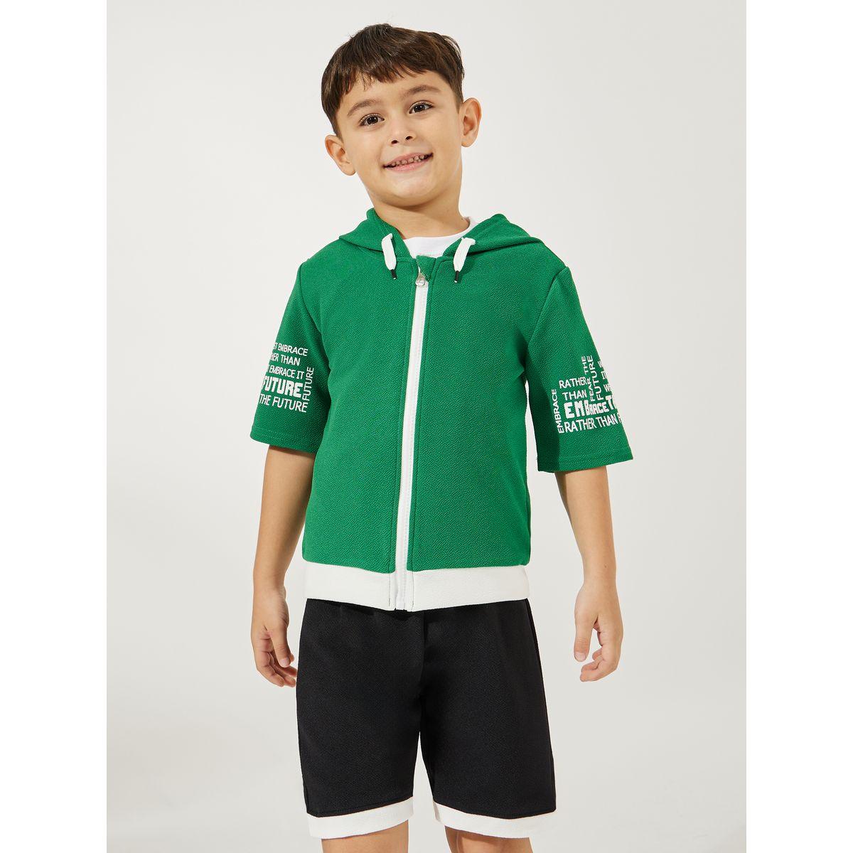 مجموعة من شورت وبلوزة بياقة هودي-boys-clothing-setsandcoords-image-4