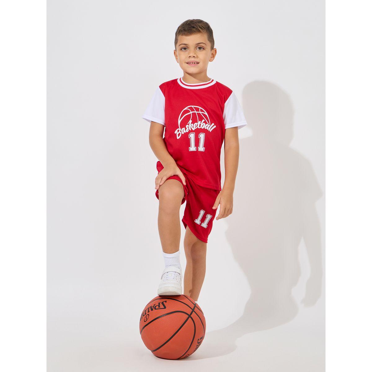 Styli Graphic Print T-Shirt & Shorts Sportswear Set-sports-boys-clothing-sets-image-1