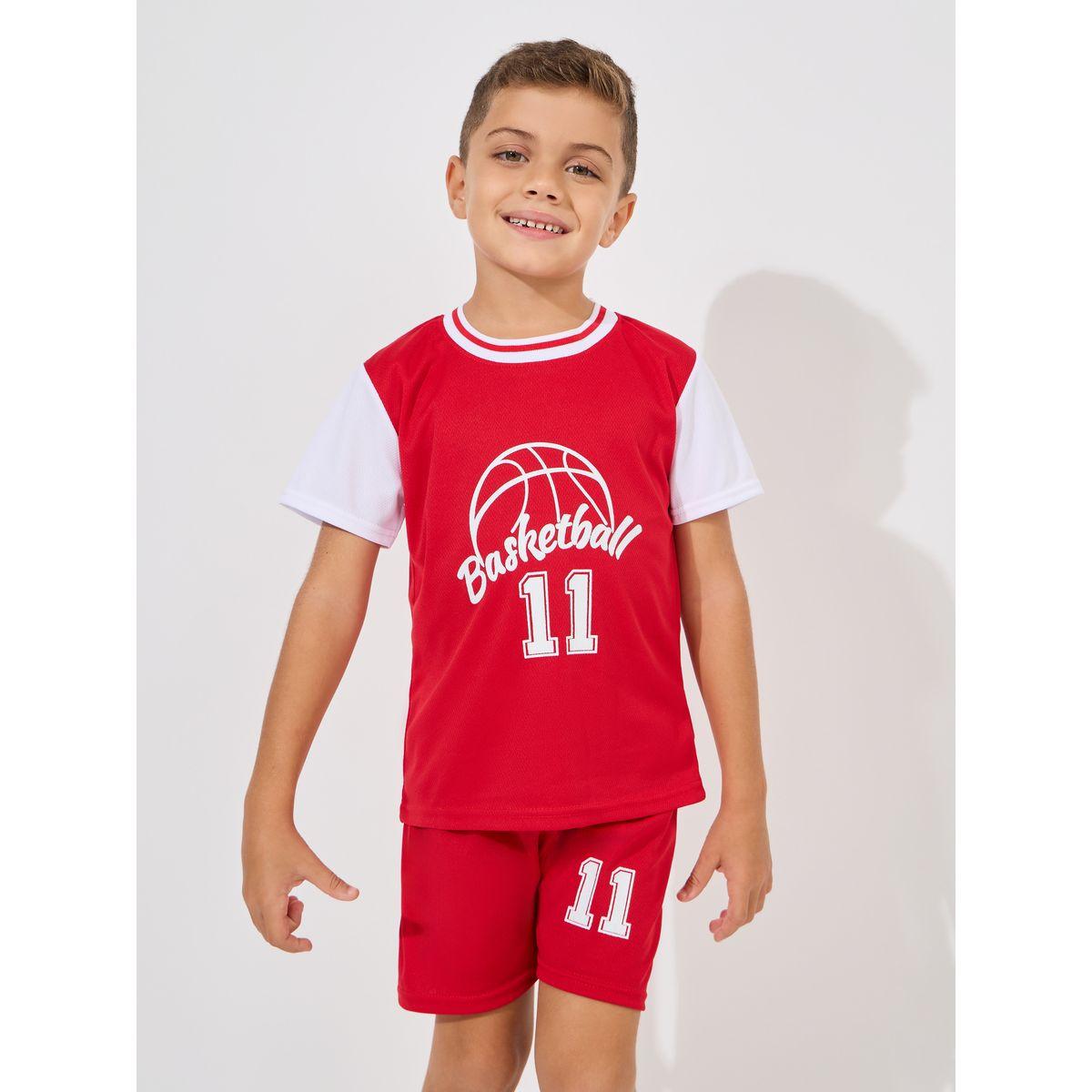 Styli Graphic Print T-Shirt & Shorts Sportswear Set-sports-boys-clothing-sets-image-2