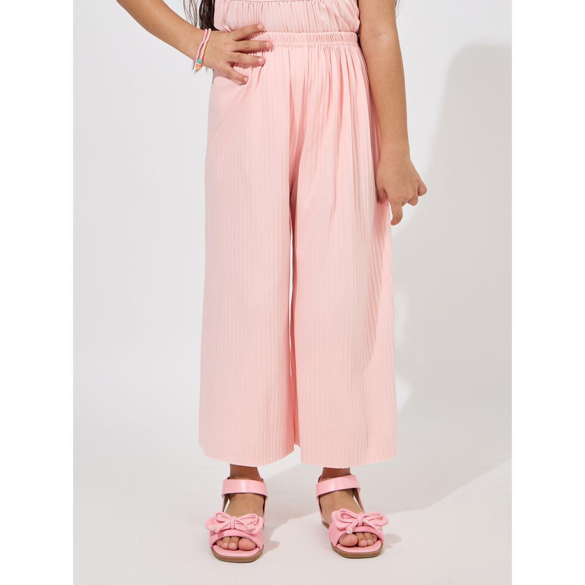 Styli Pleated Sleeveless Top & Trousers Set-girls-clothing-setsandcoords-image-5