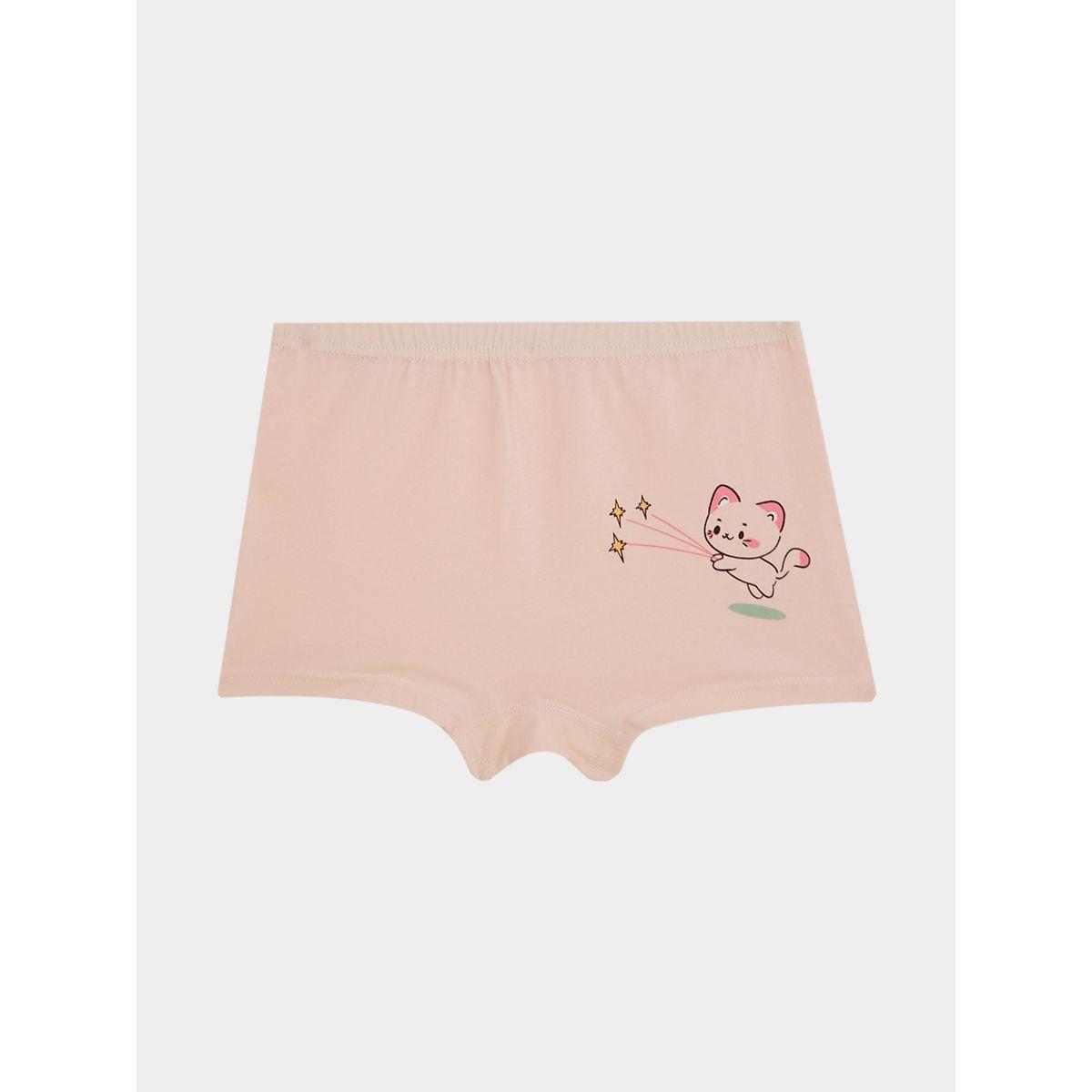 Styli Pack of 6 - Cutie Cat Print Briefs-girls-clothing-innerwear-image-5